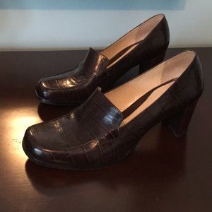 Antonio Melani “Pretty” Brown Leather Loafer.